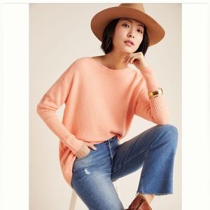 Anthropologie Naomi Sweater Size Small Peach Color Worn once